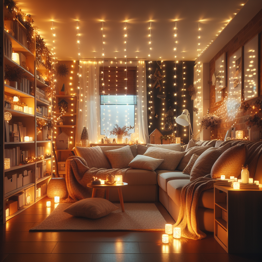 Sådan kan du bruge en LED lyskæde til at dekorere dit hjem